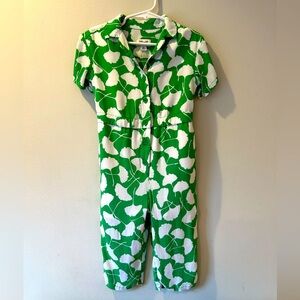 Diane Von Furstenberg - Kids Jumpsuit in Iconic Ginkgo Print (3T) - Like new!